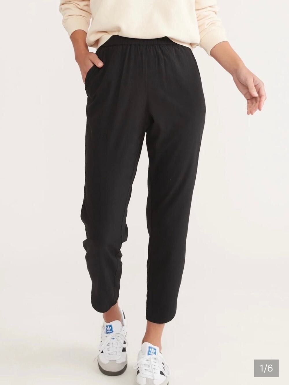 Marine Layer Allison Respun Pants Black, M